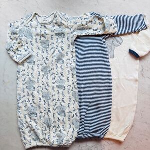 Organic Cotton Baby Clothes Bundle - 8 pieces - Newborn, 3M, 6M 9M 12M